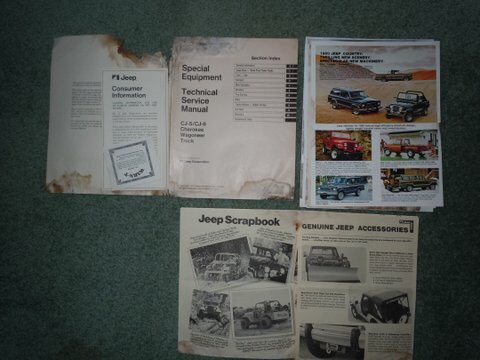 Jeff's 1977 Jeep Cherokee Manuals