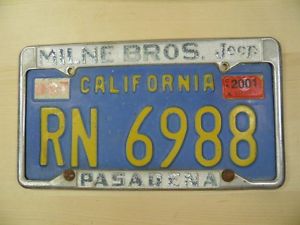 1970's License Plate Frame